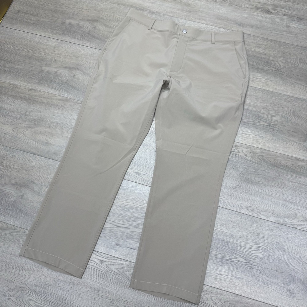 Vineyard Vibes Fairway Pants Men's Sz 38x30 Brown Khaki Golf Performance Casu - Picture 2 of 8